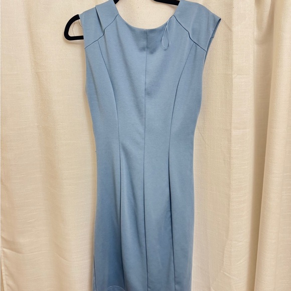 KAFFE Sky Blue V-Neck Sleeveless Midi Dress - Picture 5 of 7